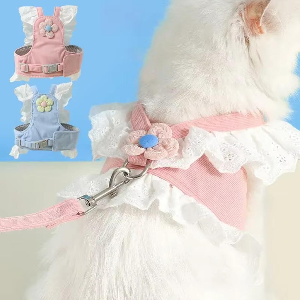 Light Color And Dog Leash And Set – Breathable Adjustable | Medium Size Unisex Walking Accessory For Holidays And Daily Use