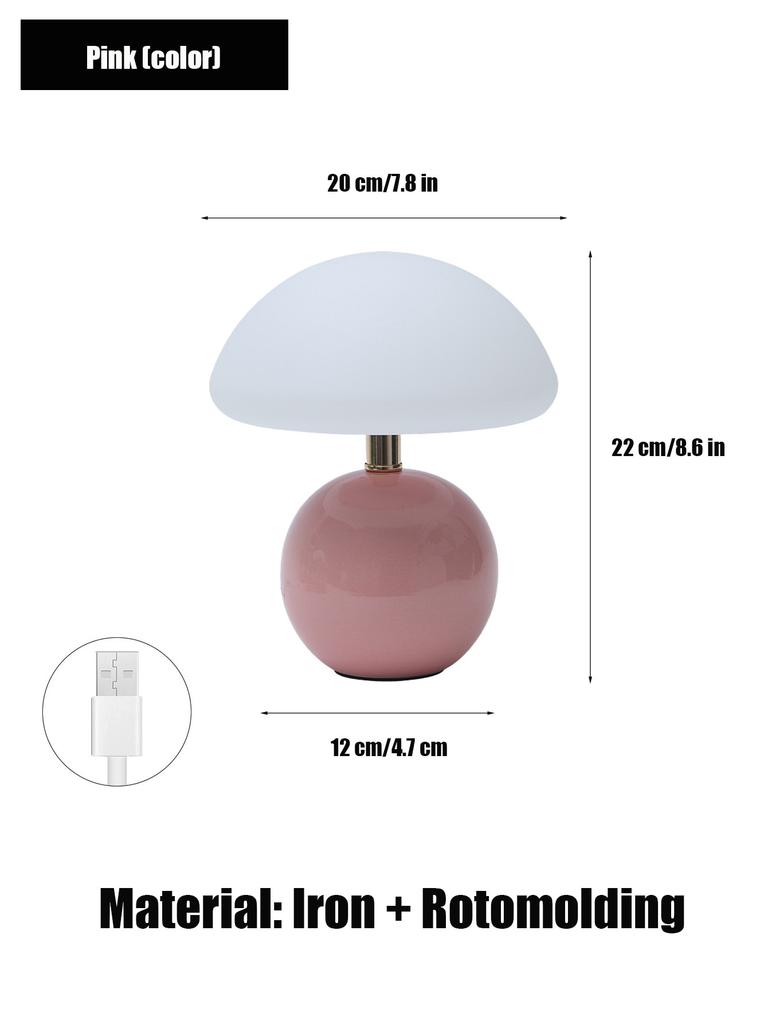 Pink/Orange/Red/White/Beige USB Socket Decorative Table Lamp for Indoor Decorative Lights, Bedside Night Lights, Table Lamps