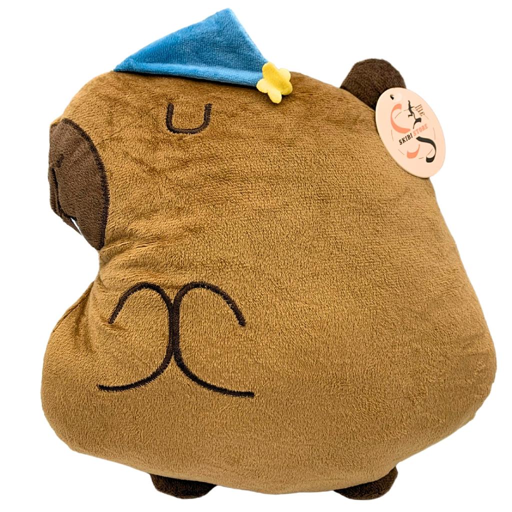 Capybara Sleeping Plush Pillow Cuddly Squish Large Toy