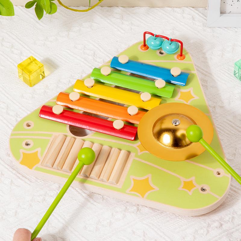 Multi-function Baby Music Table Toys Wooden Musical Instrument Toys for Kids 3 To 6 Years Old Montessori Early Educational Toys
