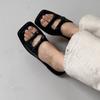 New Arrivals Open Run Ronpodell Knotted Slippers Summer Silver Women Pink 4color