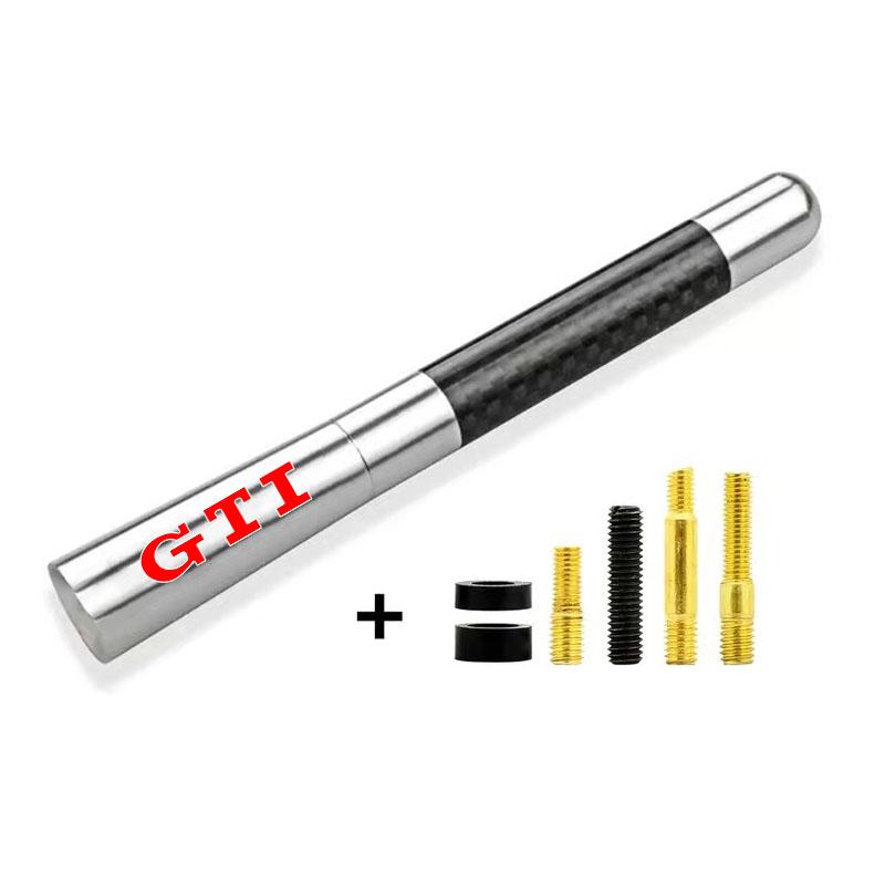 Efg1 12cm Carbon Fiber Radio Car Antenna Auto Accessories Caps For VW GTI Lavida POLO Tiguan Passat Golf EOS Scirocco Jetta Bora
