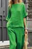 Damska Odzież Wielokolorowy Casualowy Bawełniany Zestaw Koszulowy Plus Size, Luźny Zestaw