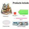 Acrylic Christmas House Colorful Light House Desktop Diamond Art Kits Diamond Painting Ornament Desktop Bedroom Table Decors