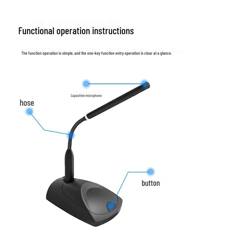 Runpu RP-YX880C Wired Gooseneck Conference Microphone (CN version)