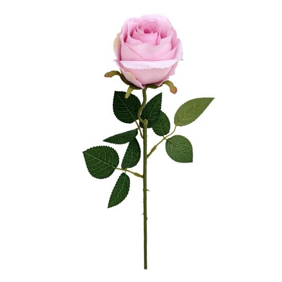 Artificial Rose Flower, Long Stem Fake Silk Roses for DIY Bridal Bouquet, Wedding Party Centerpiece, Home Table Decor