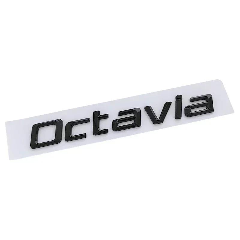 AAABV1 Auto-Buchstaben-Plakette Außen für Skoda Superb Octavia 2023 2024 Heckaufkleber Kofferraumaufkleber Emblem Auto-Modifikationszubehör