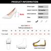 Fashion Shining Glitter Pointed Toe Pumps Women Spring 2025 Super High Heels Elegant Ladies Party Wedding Shoes Plus Size 43 Dress Shoes