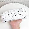 1Pcs Star Cloud Bow Print Large Capacity Canvas Pencil Pouch Zipper Pen Bag Ideal Gift for Back to School