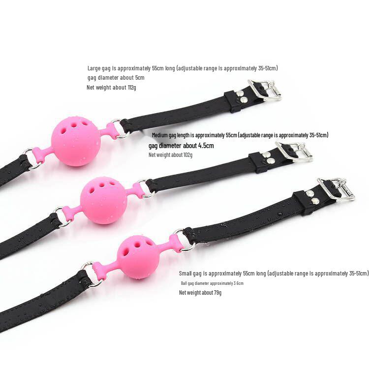 Silicone Erotic Bondage Gag Toy - European & American Oral Passion Prop