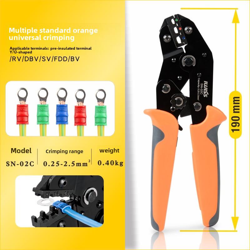 

SV Pre-Insulated Terminal Crimping Pliers LY-30J for Copper Y/U Fork Cold-Pressed Terminals HS-40J LY-30J crimping tool