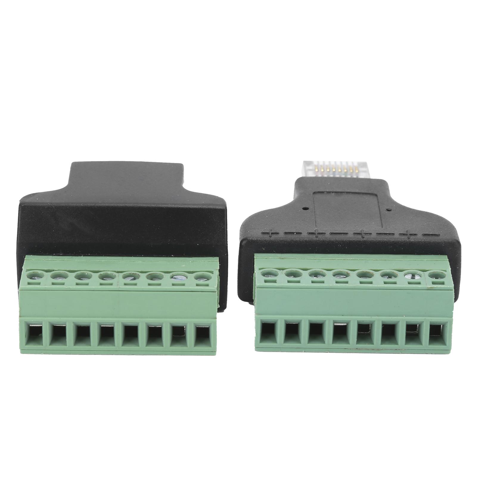 

2 шт. RJ45 Female Male to Screw Terminal 8 Pin CCTV Digital DVR адаптер разъем