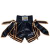 Fluory Muay Thai Shorts Solid Boxing Training Shorts Men's Boxing Clothing Women Free Fight Shorts with Ribbon