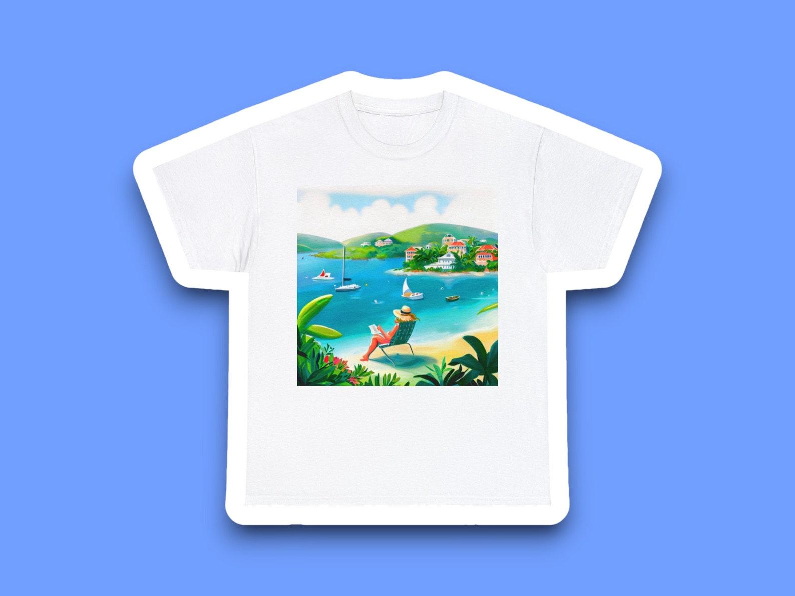 Beach Vacation Summer Cotton Tee 120