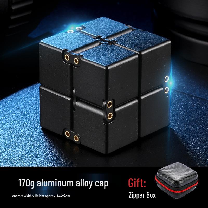 Cube Infini en Alliage Métallique Jouet Décompression Doigt pour Adultes