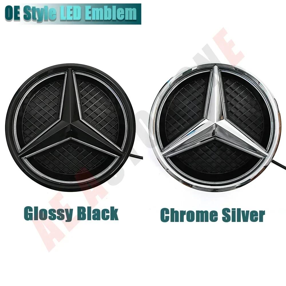 Autoaufkleber Für Mercedes Benz Silberner Rand 3D Spiegel Emblem Für Mercedes Benz A W176 B W246 C W205 Klasse Mattschwarz OE Stil F