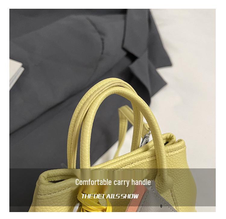 Girls' Mini Crossbody Tote Bag - Solid Color Handbag & Coin Purse for Outings