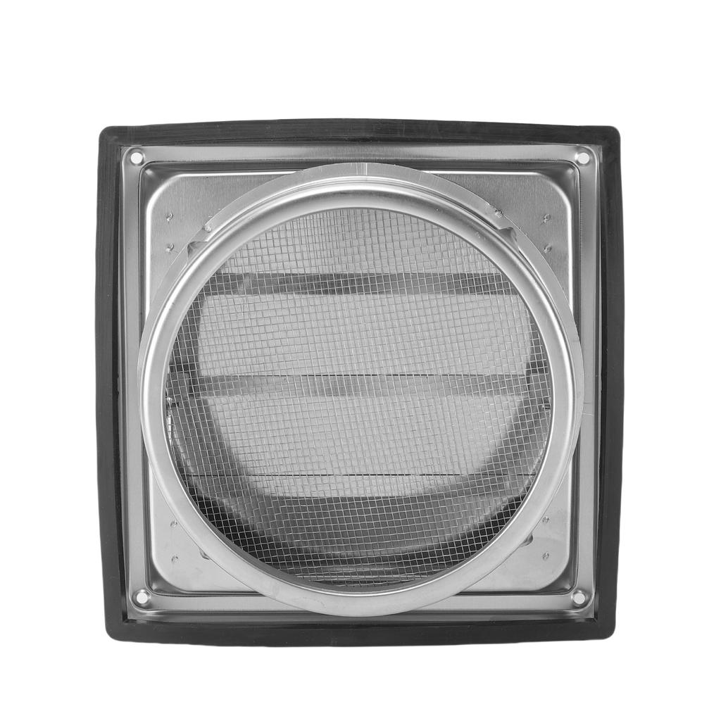Wall Vent Exhaust Cover 304 Stainless Steel Dryer Hooded Wall Vent Exhaust Hood with Mesh Screen Damper for Dryer Vent Outdoor   Ventilation Include