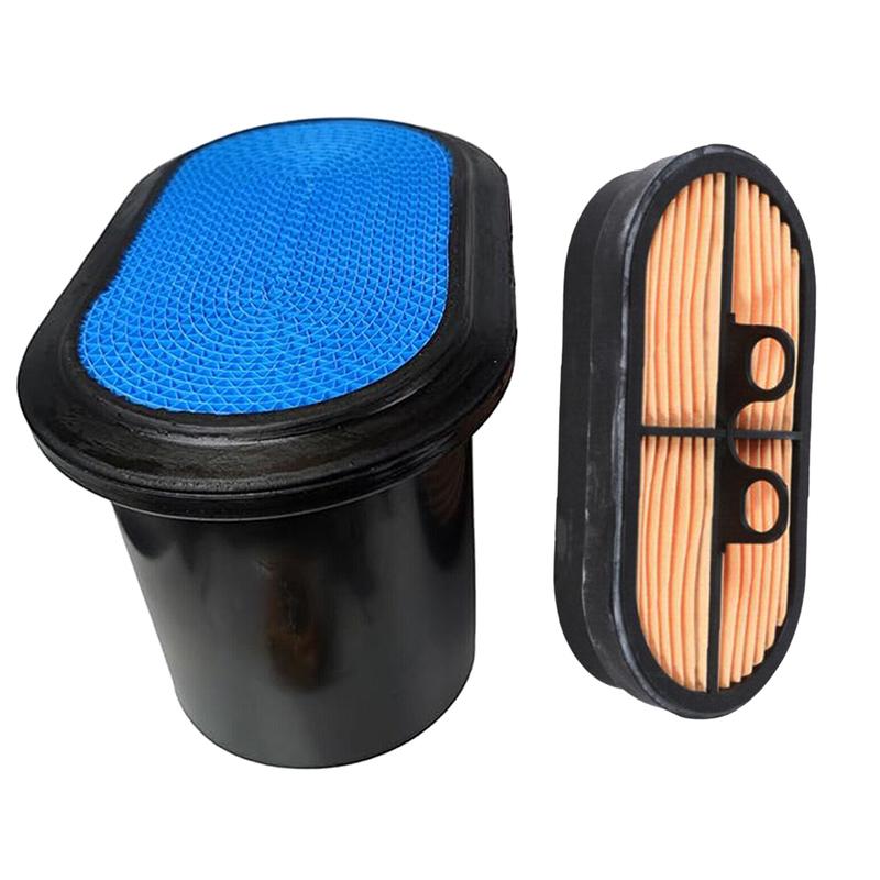 2Pcs Air Filter Fit for JCB 1400B 1550B 1600B 1700B 214 215 216 Backhoe Loader X 4CX Telehandler 531-70 32-925682 32-925683