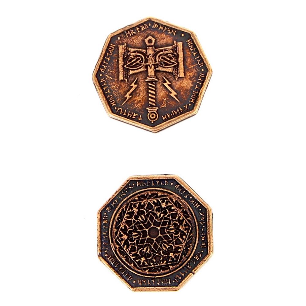 Dwarven Copper Metal Coin 1 Piece