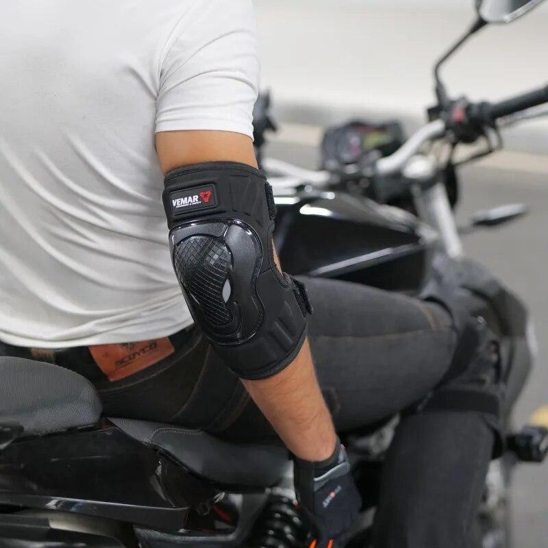 4Pcs/ VEMAR Knee Elbow Protector Motorcycle Men Women Accesorios