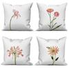 4pcs Black Cats Floral Scenic Scenes Cushion Cover Home Decor Pattern Pillow Cases for Sofa Bedroom Car