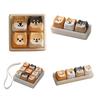 Keyboard Keycap with Cute Dog Pattern Stress Relief Toy For Office Fun 3D Printed Fidgets Toy Mini Portable Fidgets Button