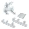 Christmas Reindeer Sleigh Mold Silicone Mold for Candle Holders Soap Plaster Crafts Flexible Non-Stick DIY Baking Mold for Holiday Decor