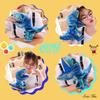 Ludus Felix Hand Puppet [Domestically Tested] Puppet Show Glove Puppet Ventriloquism Plush Toy (Blue Dinosaur)