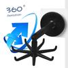Multipurpose Plastic Swivel Hook with 7 Arms Plastic 360 Degree Rotating Bathroom Towel Hook Kitchen Tool Organiser