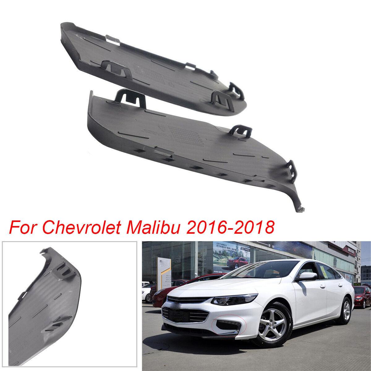2PCS ABS Car Bumper Grille Hole Fog Lamp Cover for Chevrolet Malibu 2016-2018