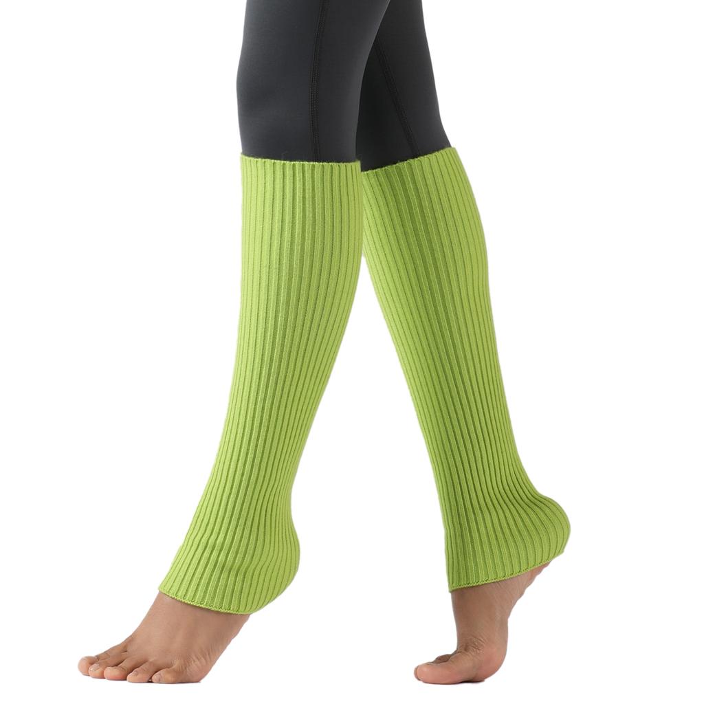 Women Ribbed Knit Leg Warmers, Slouchy Knee High Boot Cuffs, Stretch Knitted Leg Covers for Yoga Ballet Dance Fitness Autumn Winter
