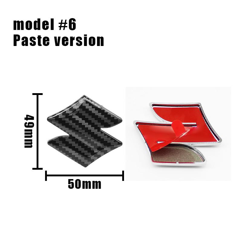S Logo Car Steering Wheel Center Emblem Badge Sticker For Suzuki Tianyu SX4 Shangyue Ruiqi Alto Swift Baleno Interior Accessorie