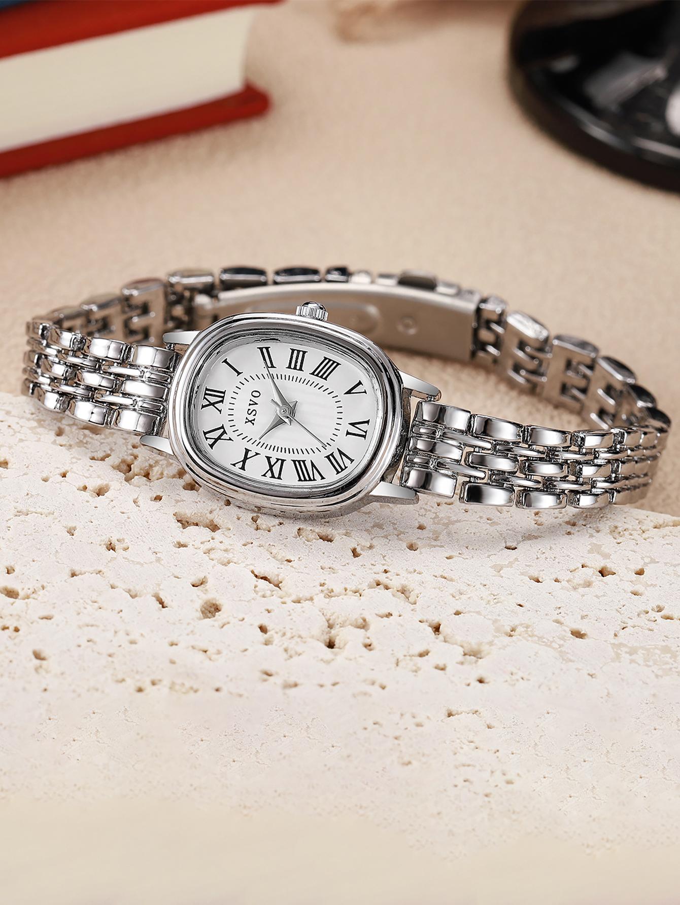 

Fashion luxury ladies quartz watch, suitable for Christmas Halloween gift серебряный