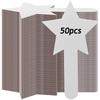 50 Pieces Star Shape Dry Erase Answer Paddles Handheld Double Sided Paddles Mini White Boards Small Dry Erase Board Auction Padd