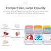 Large Capacity Smart Pill Case 7 Lattice Reminder Travel Medicine Box Colorful Weekly Pill Organizer Pill Storage