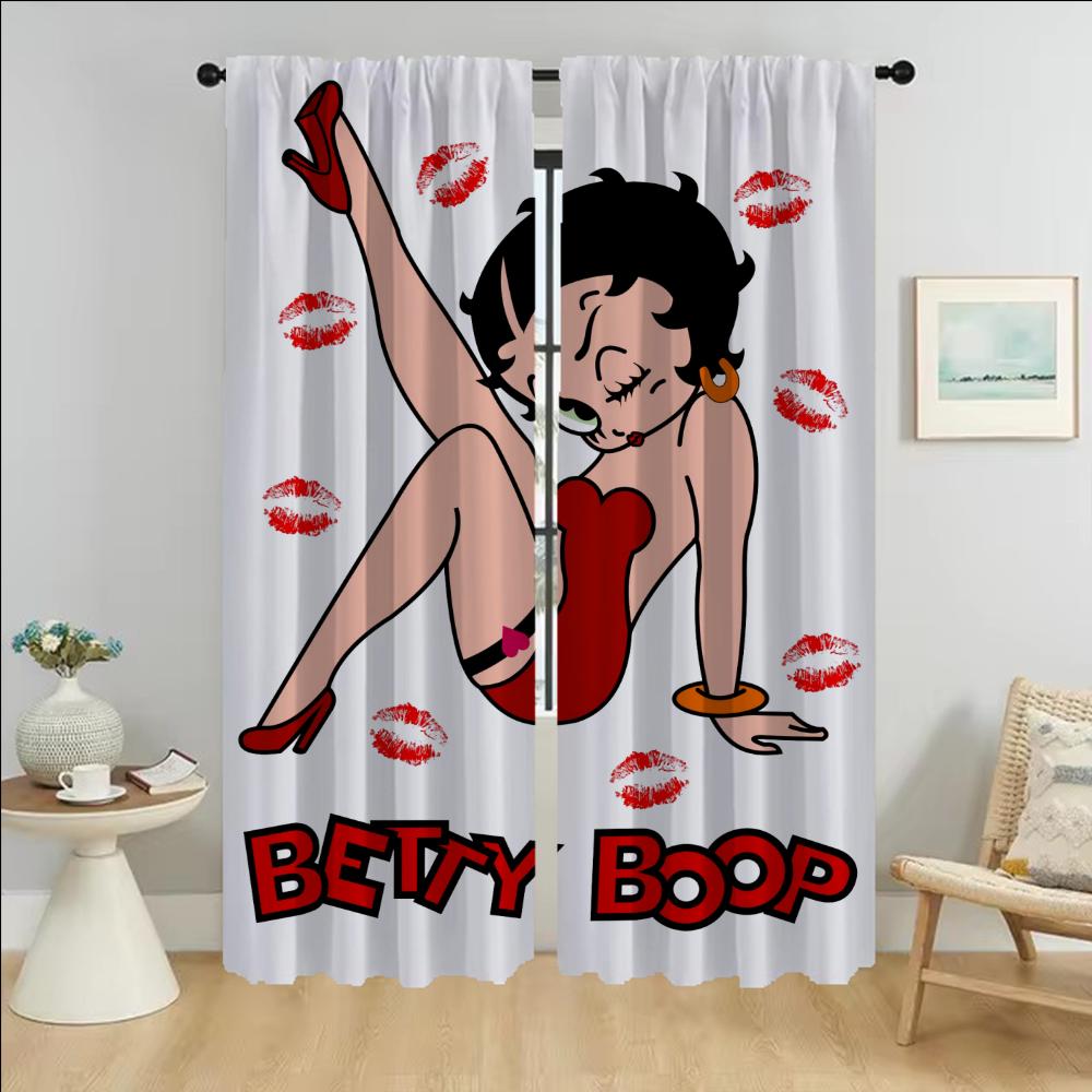 

Кухонные шторы для спальни Bettyes Boopes Shades Блэкаут штора для комнаты 2 панели Домашние интерьерные шторы Перегородка Гостиная W86xH183cmx2pcs-CL