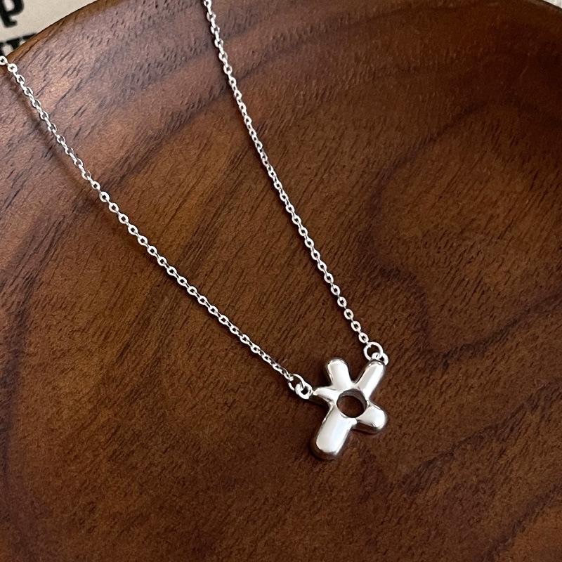 

Серебряное колье Banyan Tree S925 с цветком - Вдохновленная корейским стилем простая модная цепочка для ключицы для женщин