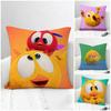 Cartoon Wheres Chicky Cushion Cover Natural Linen Pillowcase Set AllinOne Decor for Sofa Bedroom Chair