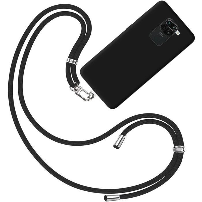 Coque de Protection - E.F.CONNECTION - Redmi Note 9 - Souple - Anti-Choc - Noir