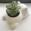3D Printed Cat Planter Pot Lying Kitten Succulents Herb Plants Flower Pot Container for Indoor Outdoor Home Balcony Garden Decor