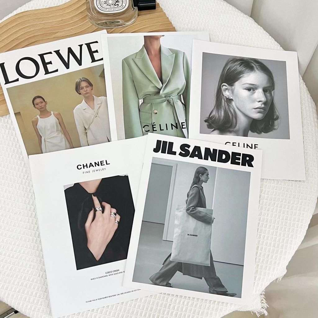 European & American Magazine Cover Props Set: Soft Background Decoration for Photography Featuring English Book Covers