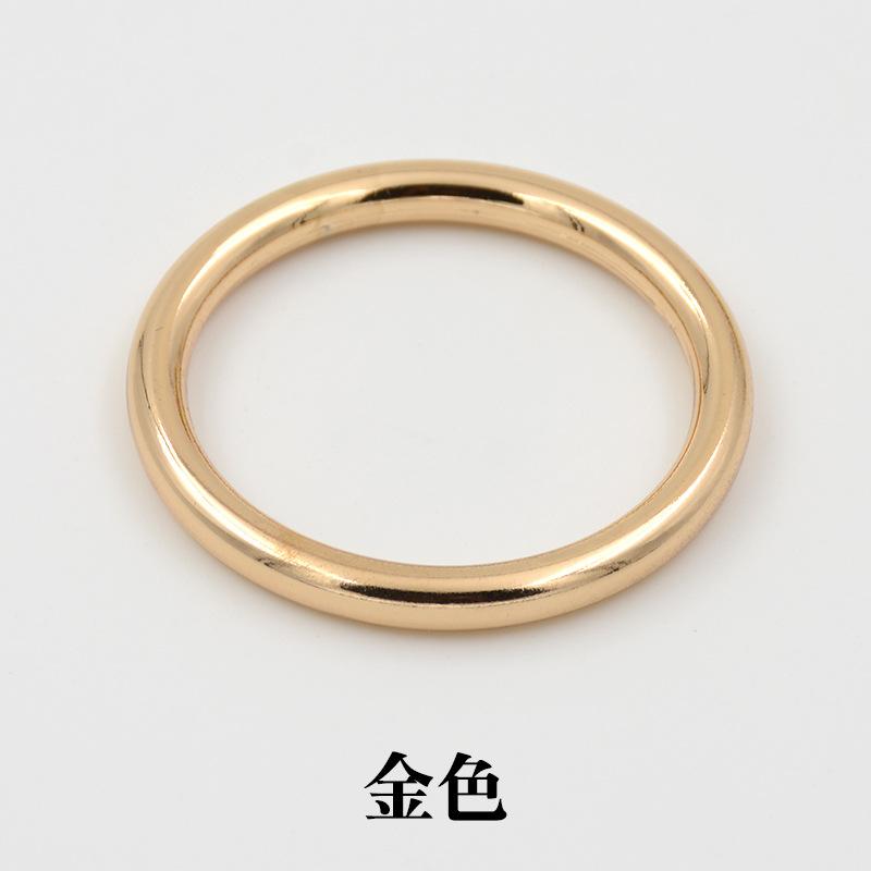 

Металлическое кольцо пряжка багаж женский тренч пальто декоративная пуговица круг одежда аксессуары Gold * Inner Diameter 4.5cm * Round