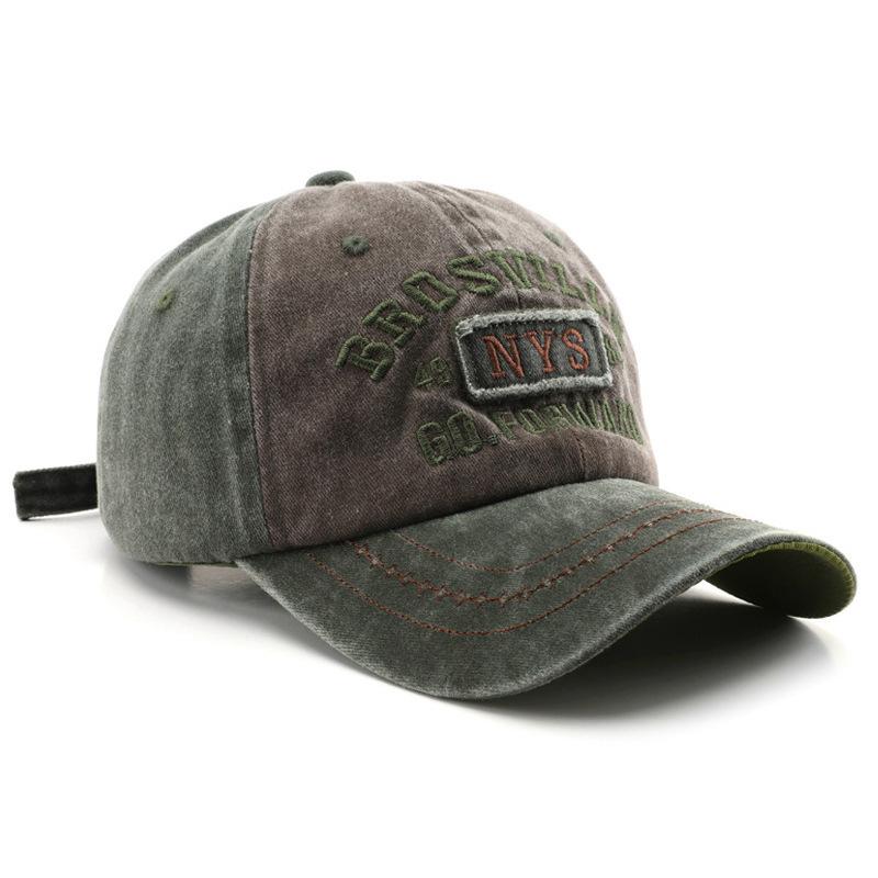 Retro Streetwear Washed Distressed Baseball Cap Unisex Embroidered Adjustable Cotton Hat Daily Outdoor Hiking Travel Adjustable