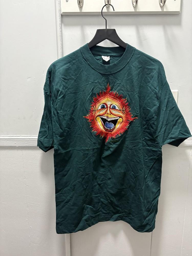 

Vintage Dubois Psychedelic Sun Face Shirt Mens Large Grateful Dead 90s Cotton Unisex T-Shirt S