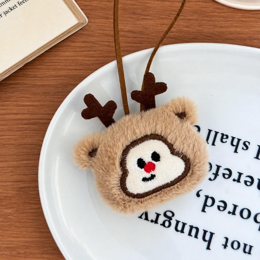 4PCS Anti-Lost Design Plush Keychain Handbag Pendant Santa Claus Pendant  Xmas Gift