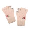 Fashion Thickened Winter Gloves Cold-proof Windproof Warm Gloves Non Slip Cute Snowman Touchscreen Gloves Women Men