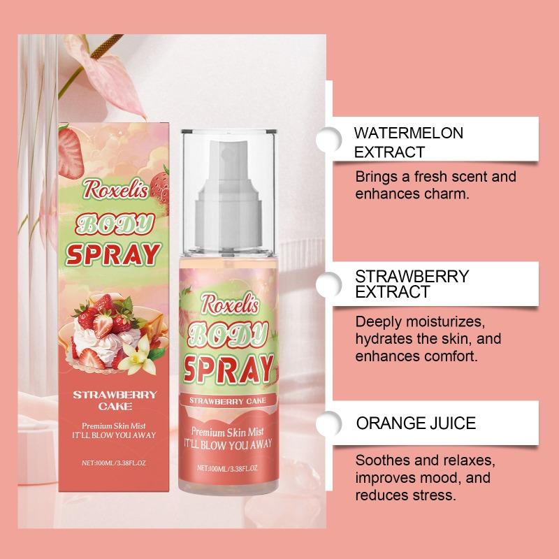 Body Fragrance Spray Long-lasting Fresh Fragrance with Soft Tone Stay Fragrance Multi-layered Light Elegant Perfume Spray