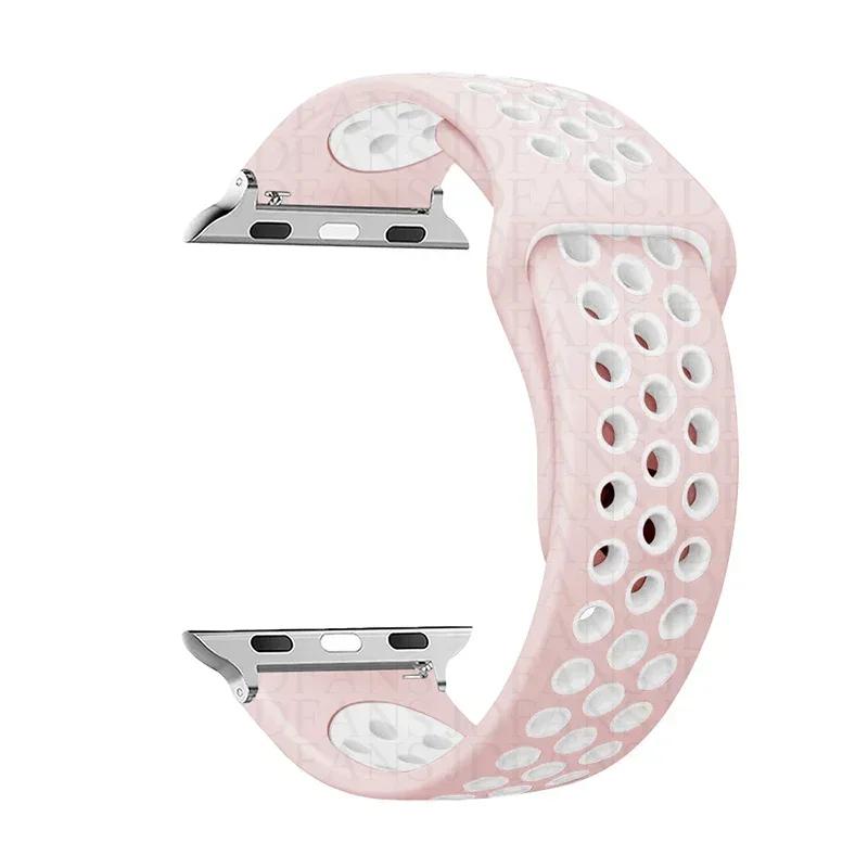 Sport Loop Strap für Apple Watch Band Ultra 2 49 mm 44 mm 40 mm 41 mm 45 mm 42 mm 38 mm Silikonarmband iWatch Serie 9-8-7 6 5 4 SE