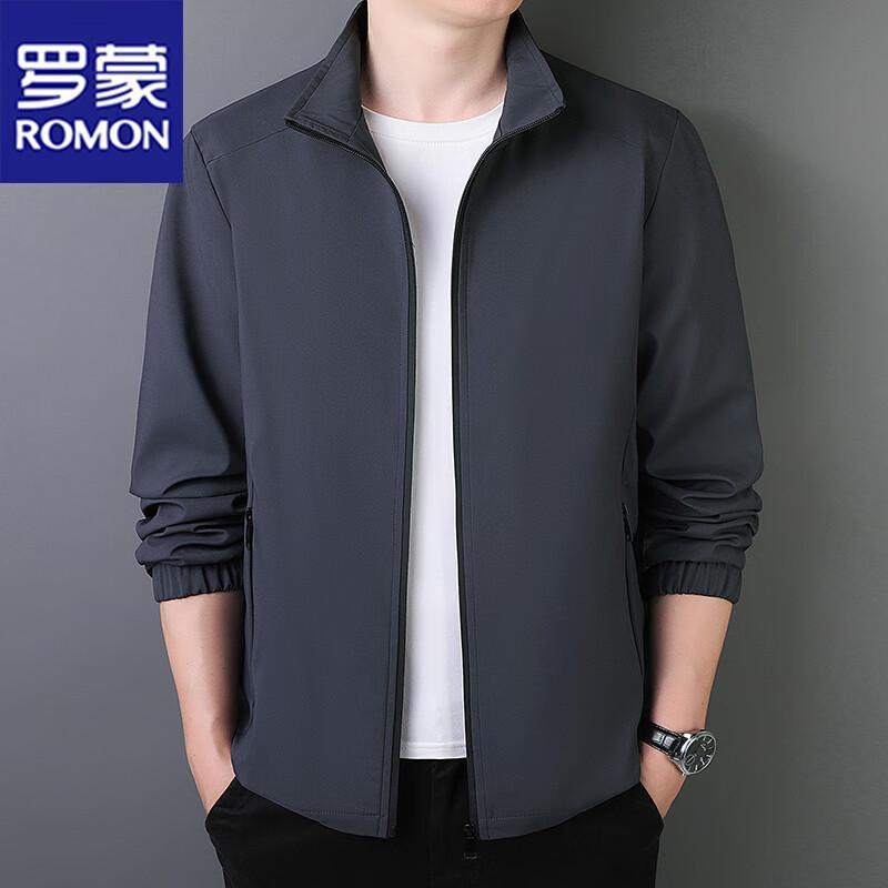 

Romon Men s Stand Collar Casual Jacket 3XL